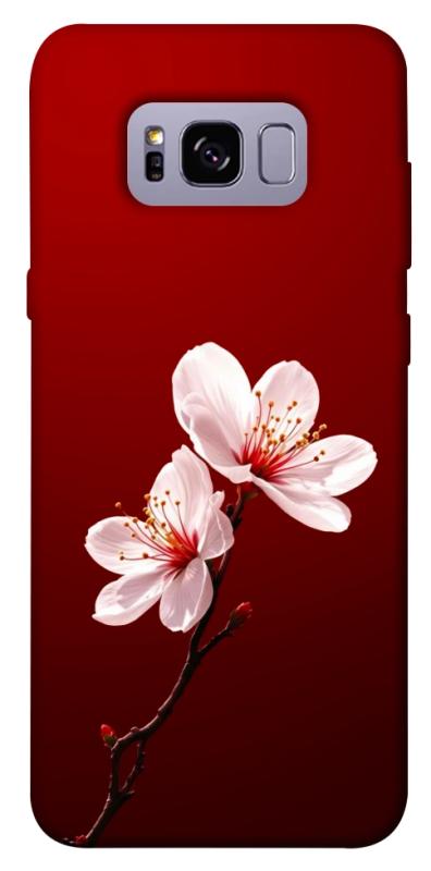Чехол itsPrint Sakura red для Samsung G955 Galaxy S8 Plus, цветы, купить оптом с доставкой