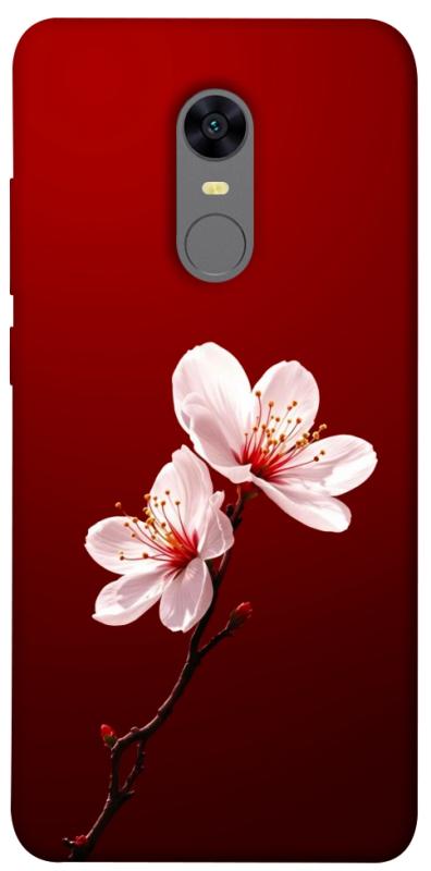 Чехол itsPrint Sakura red для Xiaomi Redmi 5 Plus / Redmi Note 5 (Single Camera), цветы, купить оптом с доставкой