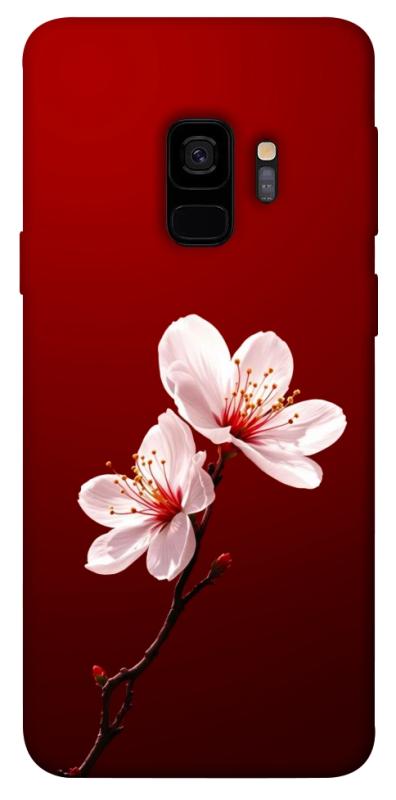 Чохол itsPrint Sakura red для Samsung Galaxy S9, квіти, купити оптом з доставкою