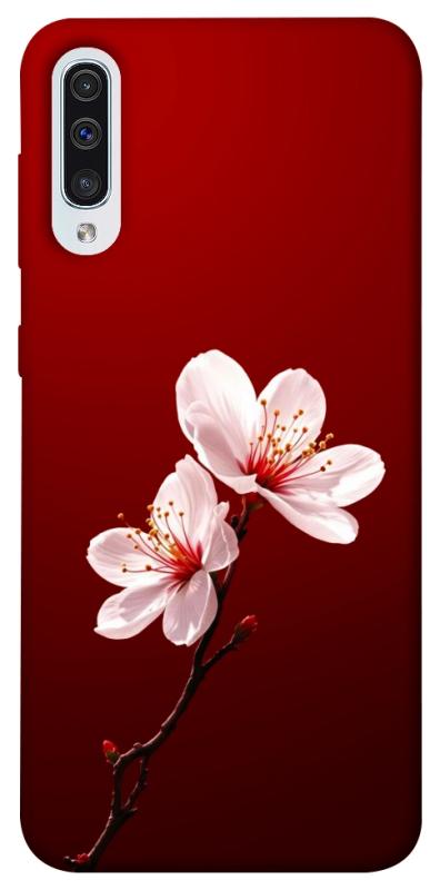 Чехол itsPrint Sakura red для Samsung Galaxy A50 (A505F) / A50s / A30s, цветы, купить оптом с доставкой