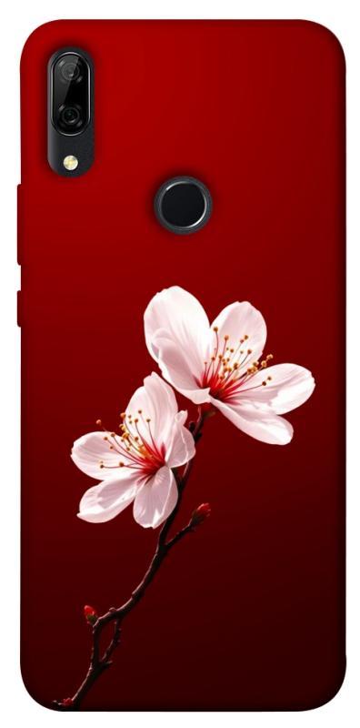 Чехол itsPrint Sakura red для Huawei P Smart Z, цветы, купить оптом с доставкой