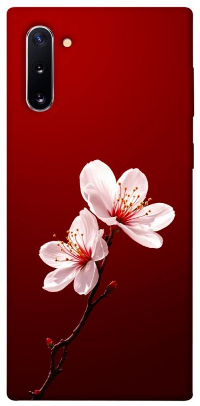 Чехол itsPrint Sakura red для Samsung Galaxy Note 10, цветы, купить оптом с доставкой