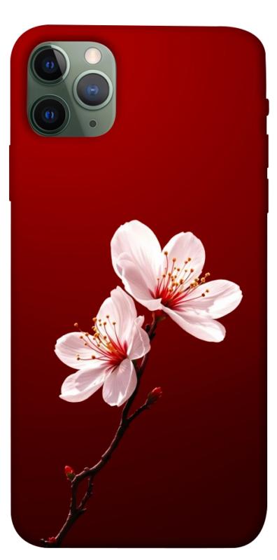 Чехол itsPrint Sakura red для Apple iPhone 11 Pro Max (6.5"), цветы, купить оптом с доставкой
