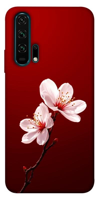 Чехол itsPrint Sakura red для Huawei Honor 20 Pro, цветы, купить оптом с доставкой
