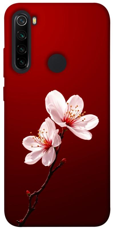 Чехол itsPrint Sakura red для Xiaomi Redmi Note 8, цветы, купить оптом с доставкой