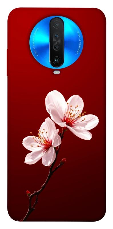 Чехол itsPrint Sakura red для Xiaomi Redmi K30, цветы, купить оптом с доставкой