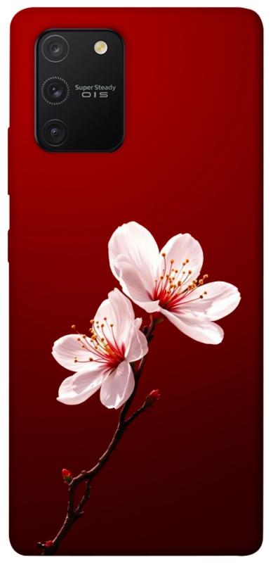 Чехол itsPrint Sakura red для Samsung Galaxy S10 Lite, цветы, купить оптом с доставкой