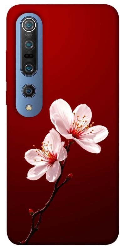 Чехол itsPrint Sakura red для Xiaomi Mi 10 / Mi 10 Pro, цветы, купить оптом с доставкой