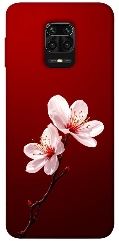 Чехол itsPrint Sakura red для Xiaomi Redmi Note 9s / Note 9 Pro / Note 9 Pro Max, цветы, купить оптом с доставкой