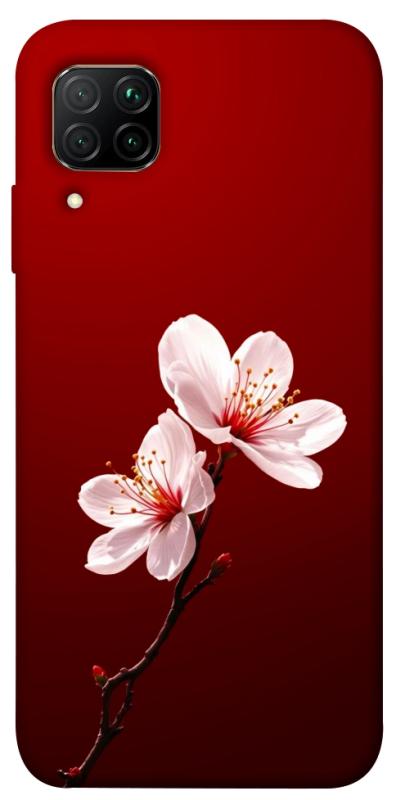 Чехол itsPrint Sakura red для Huawei P40 Lite, цветы, купить оптом с доставкой