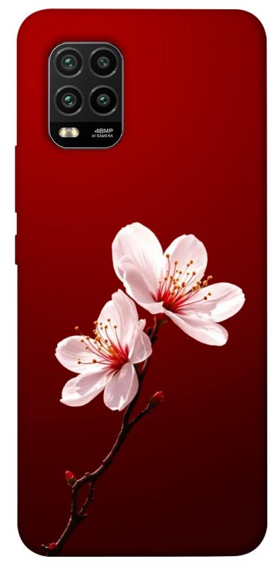 Чехол itsPrint Sakura red для Xiaomi Mi 10 Lite, цветы, купить оптом с доставкой
