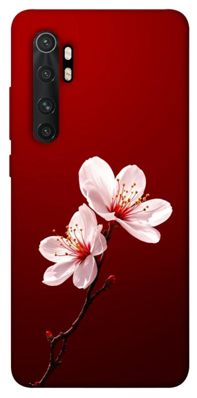 Чехол itsPrint Sakura red для Xiaomi Mi Note 10 Lite, цветы, купить оптом с доставкой