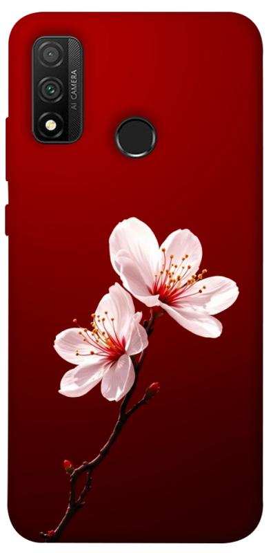 Чехол itsPrint Sakura red для Huawei P Smart (2020), цветы, купить оптом с доставкой