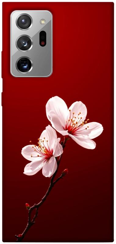 Чехол itsPrint Sakura red для Samsung Galaxy Note 20 Ultra, цветы, купить оптом с доставкой