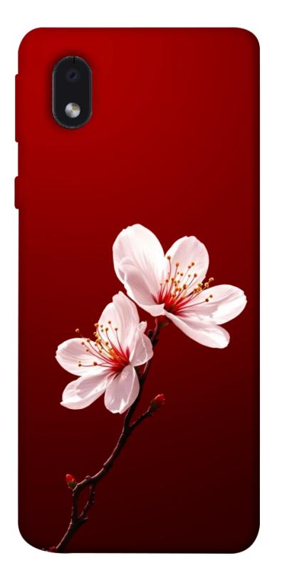 Чехол itsPrint Sakura red для Samsung Galaxy M01 Core / A01 Core, цветы, купить оптом с доставкой