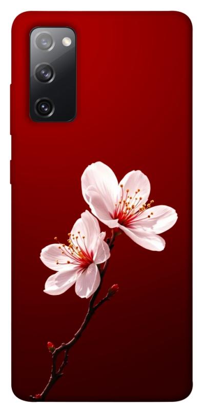 Чохол itsPrint Sakura red для Samsung Galaxy S20 FE, квіти, купити оптом з доставкою