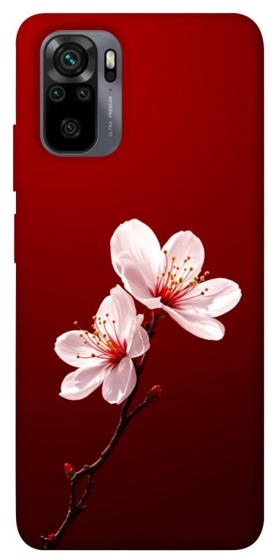 Чехол itsPrint Sakura red для Xiaomi Redmi Note 10 / Note 10s, цветы, купить оптом с доставкой