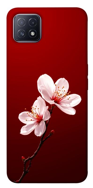 Чехол itsPrint Sakura red для Oppo A73, цветы, купить оптом с доставкой