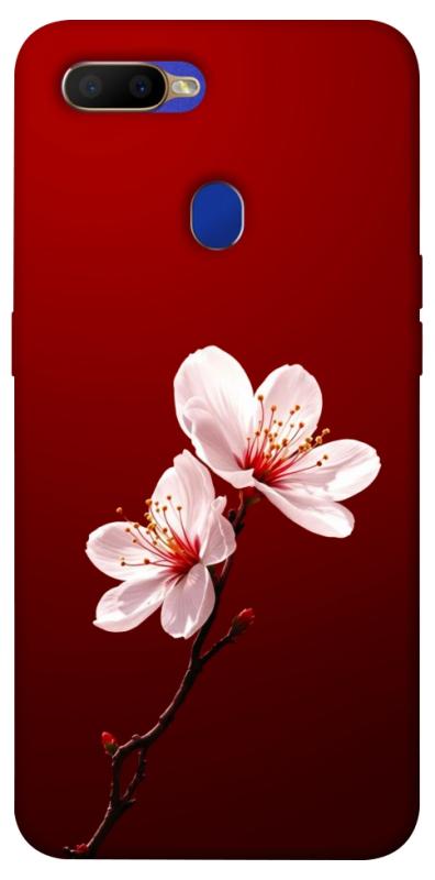 Чехол itsPrint Sakura red для Oppo A5s / Oppo A12, цветы, купить оптом с доставкой
