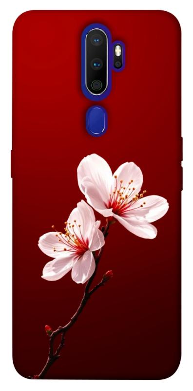 Чехол itsPrint Sakura red для Oppo A5 (2020) / Oppo A9 (2020), цветы, купить оптом с доставкой