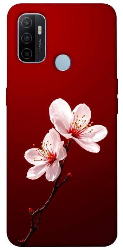 Чехол itsPrint Sakura red для Oppo A53 / A32 / A33, цветы, купить оптом с доставкой