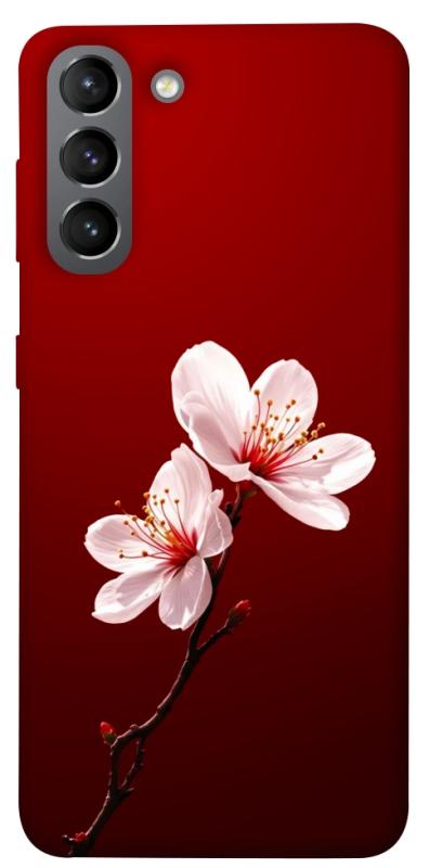 Чехол itsPrint Sakura red для Samsung Galaxy S21, цветы, купить оптом с доставкой