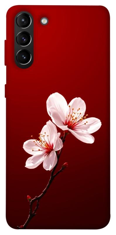 Чехол itsPrint Sakura red для Samsung Galaxy S21+, цветы, купить оптом с доставкой