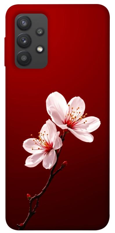 Чехол itsPrint Sakura red для Samsung Galaxy A32 (A325F) 4G, цветы, купить оптом с доставкой