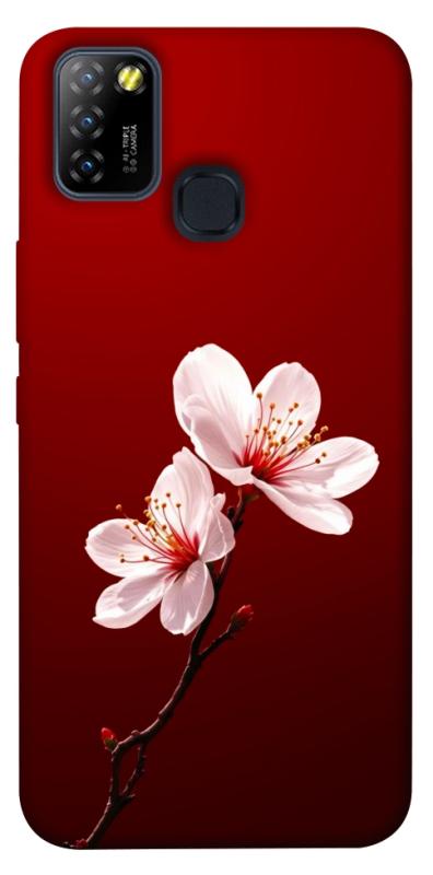 Чехол itsPrint Sakura red для Infinix Hot 10 Lite, цветы, купить оптом с доставкой