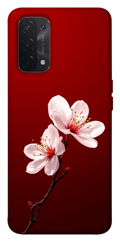 Чехол itsPrint Sakura red для Oppo A54 4G, цветы, купить оптом с доставкой