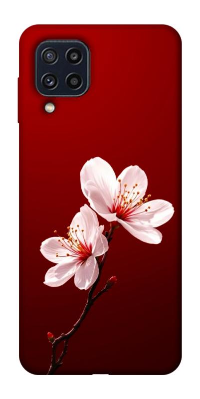 Чехол itsPrint Sakura red для Samsung Galaxy M32, цветы, купить оптом с доставкой