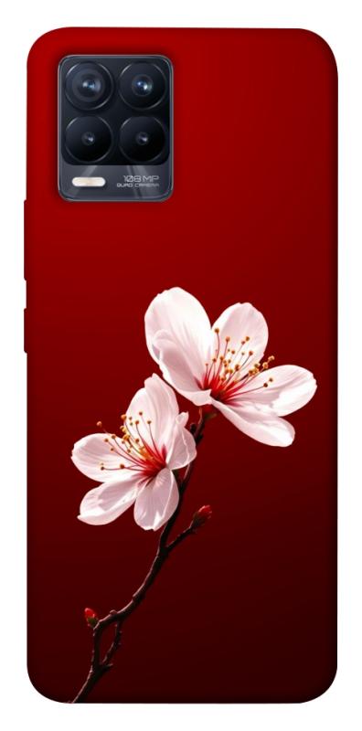 Чохол itsPrint Sakura red для Realme 8, квіти, купити оптом з доставкою
