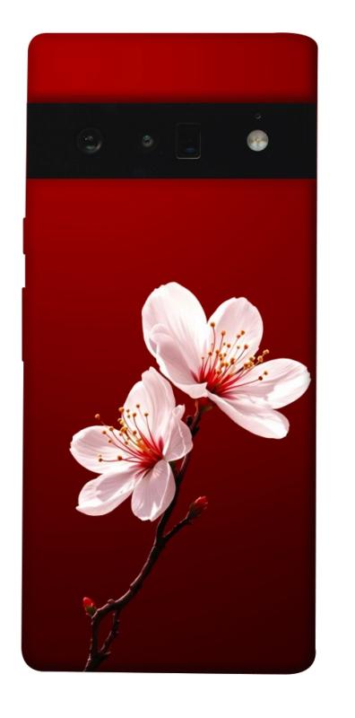 Чехол itsPrint Sakura red для Google Pixel 6 Pro, цветы, купить оптом с доставкой