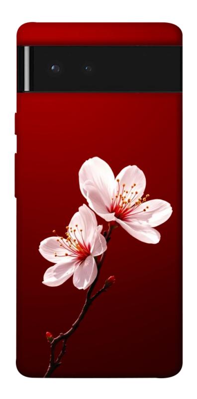 Чехол itsPrint Sakura red для Google Pixel 6, цветы, купить оптом с доставкой