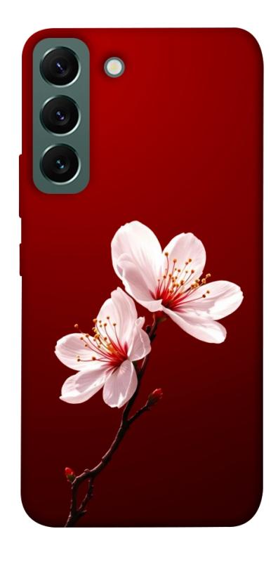 Чехол itsPrint Sakura red для Samsung Galaxy S22, цветы, купить оптом с доставкой
