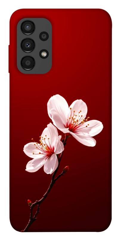 Чехол itsPrint Sakura red для Samsung Galaxy A13 4G, цветы, купить оптом с доставкой