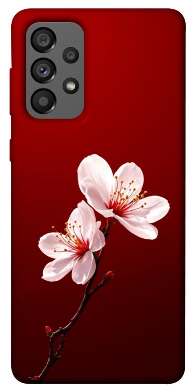 Чехол itsPrint Sakura red для Samsung Galaxy A73 5G, цветы, купить оптом с доставкой