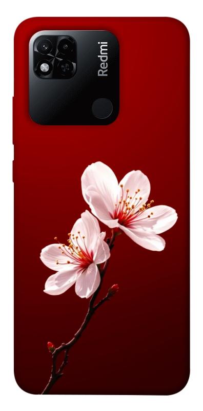 Чехол itsPrint Sakura red для Xiaomi Redmi 10A, цветы, купить оптом с доставкой