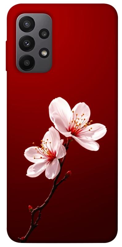 Чехол itsPrint Sakura red для Samsung Galaxy A23 4G, цветы, купить оптом с доставкой