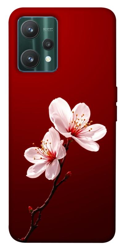 Чехол itsPrint Sakura red для Realme 9 Pro, цветы, купить оптом с доставкой
