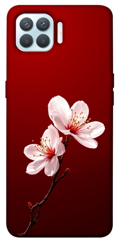 Чехол itsPrint Sakura red для Oppo F17 Pro, цветы, купить оптом с доставкой