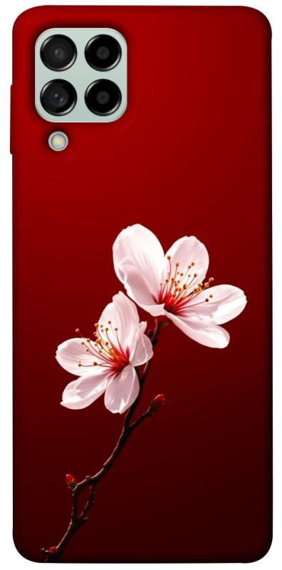 Чехол itsPrint Sakura red для Samsung Galaxy M53 5G, цветы, купить оптом с доставкой