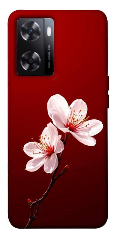 Чехол itsPrint Sakura red для OnePlus Nord N20 SE, цветы, купить оптом с доставкой