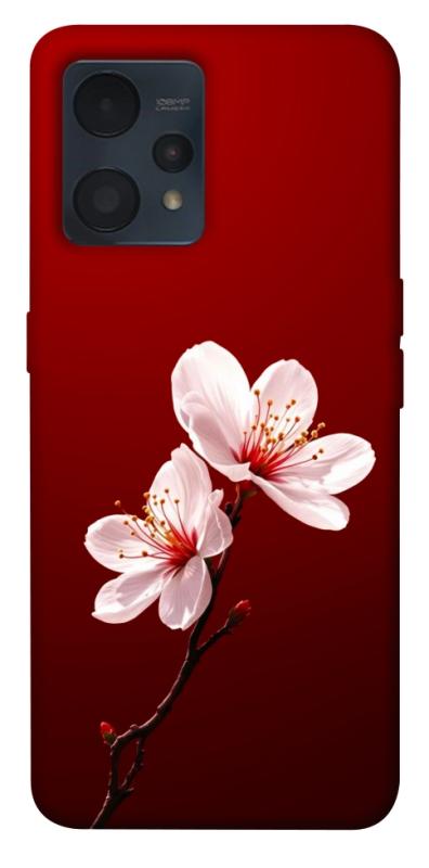 Чехол itsPrint Sakura red для Realme 9 4G / 9 Pro+, цветы, купить оптом с доставкой