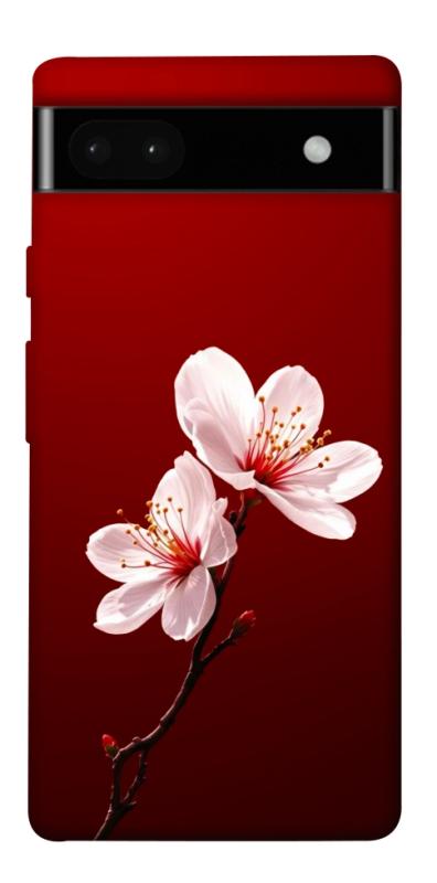 Чехол itsPrint Sakura red для Google Pixel 6a, цветы, купить оптом с доставкой