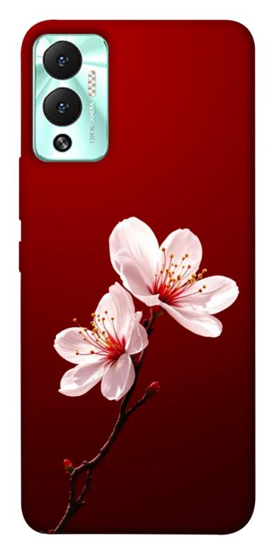Чехол itsPrint Sakura red для Infinix Hot 12 Play, цветы, купить оптом с доставкой