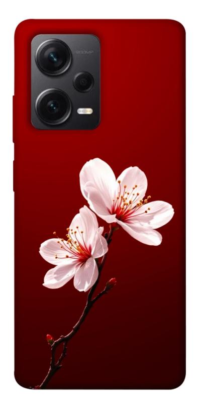 Чехол itsPrint Sakura red для Xiaomi Redmi Note 12 Pro+ 5G, цветы, купить оптом с доставкой