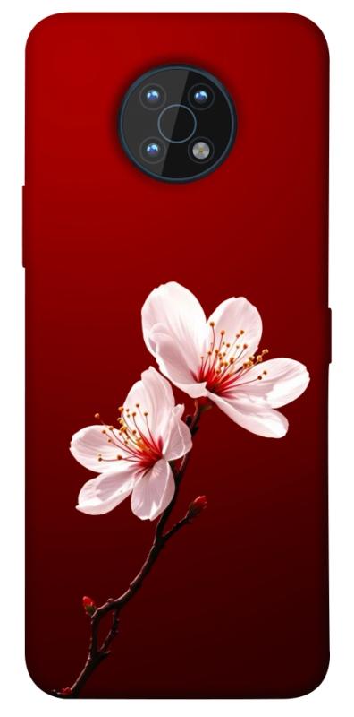 Чехол itsPrint Sakura red для Nokia G50, цветы, купить оптом с доставкой