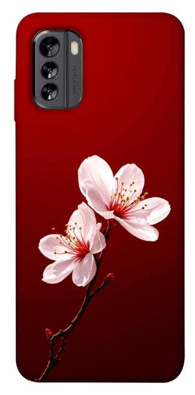 Чехол itsPrint Sakura red для Nokia G60, цветы, купить оптом с доставкой