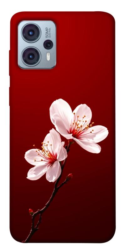 Чехол itsPrint Sakura red для Motorola Moto G23, цветы, купить оптом с доставкой